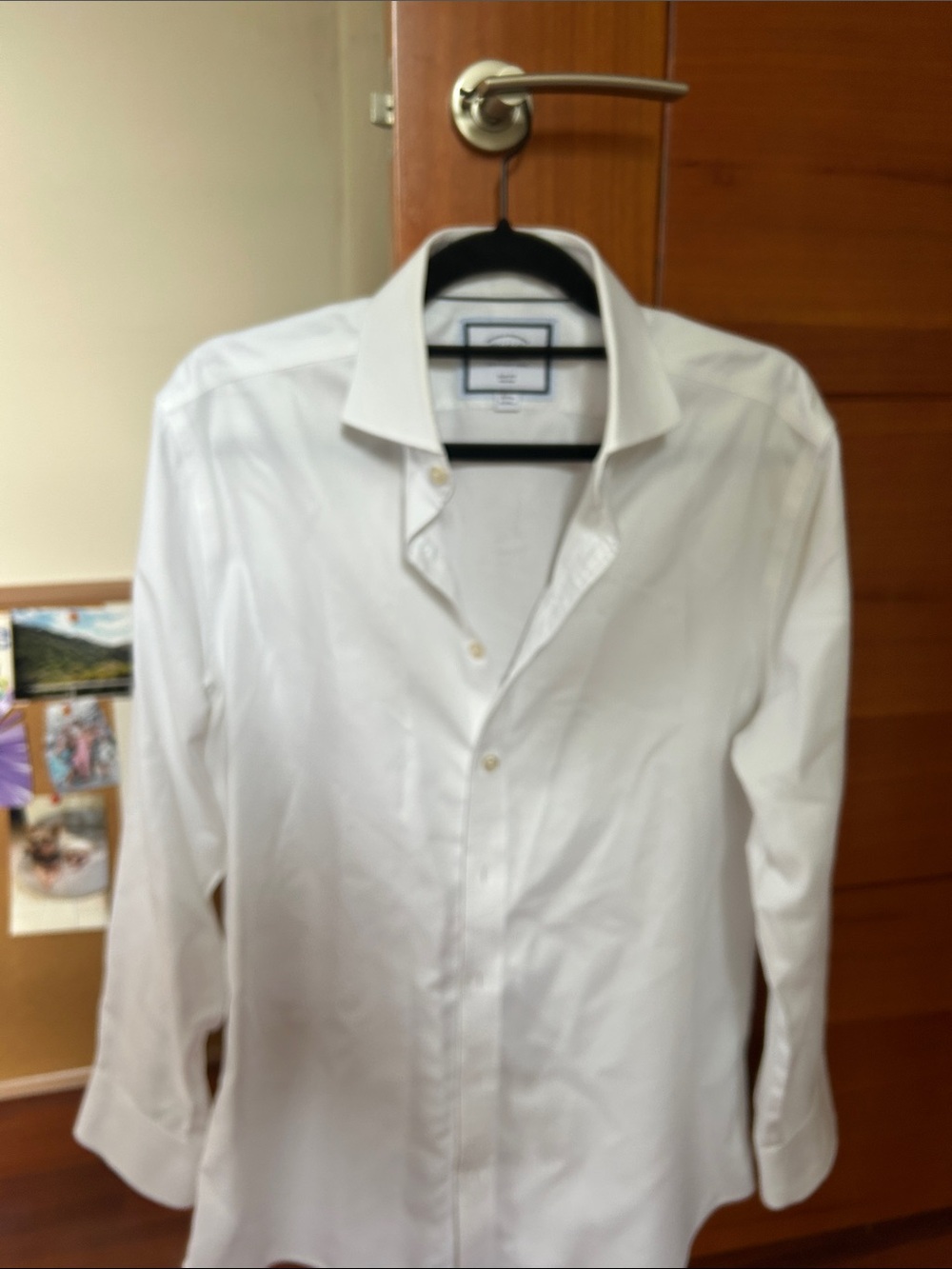 Charles Tyrwhitt White Long-Sleeve Dress Shirt